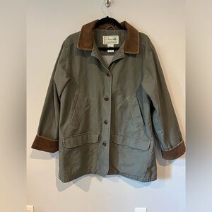 LL Bean Women’s vintage barn coat size Large